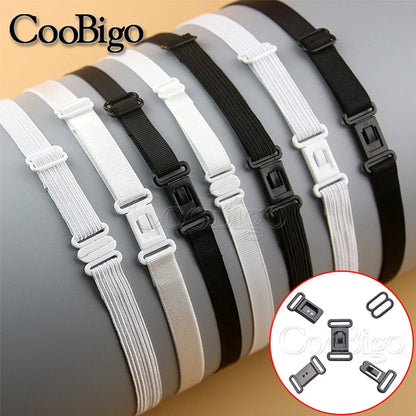 20 Sets 1/2" Adjustable Plastic Buckle Clips – Elastic Strap Bow Tie, Underwear & DIY Belt Fastener Accessories Set