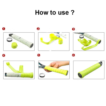 Original Head Overgrip - Anti-Slip Tennis Racket Grips Padel Accessory for Shock Training, Badminton, Squash - Sweatband