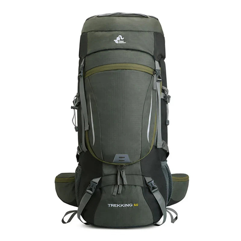 Men’s 60L Large Hiking Backpack — Mountaineering, Camping, Climbing & Outdoor Sport Rucksack XA108Y