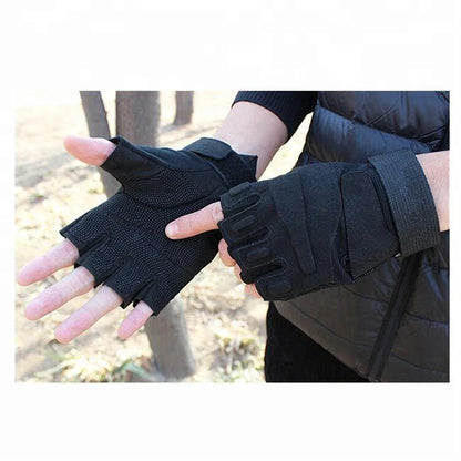 New Fingerless Tactical Gloves – Antiskid, Anti-Slip Fitness, Gym, and Cycling Gloves for Men & Women