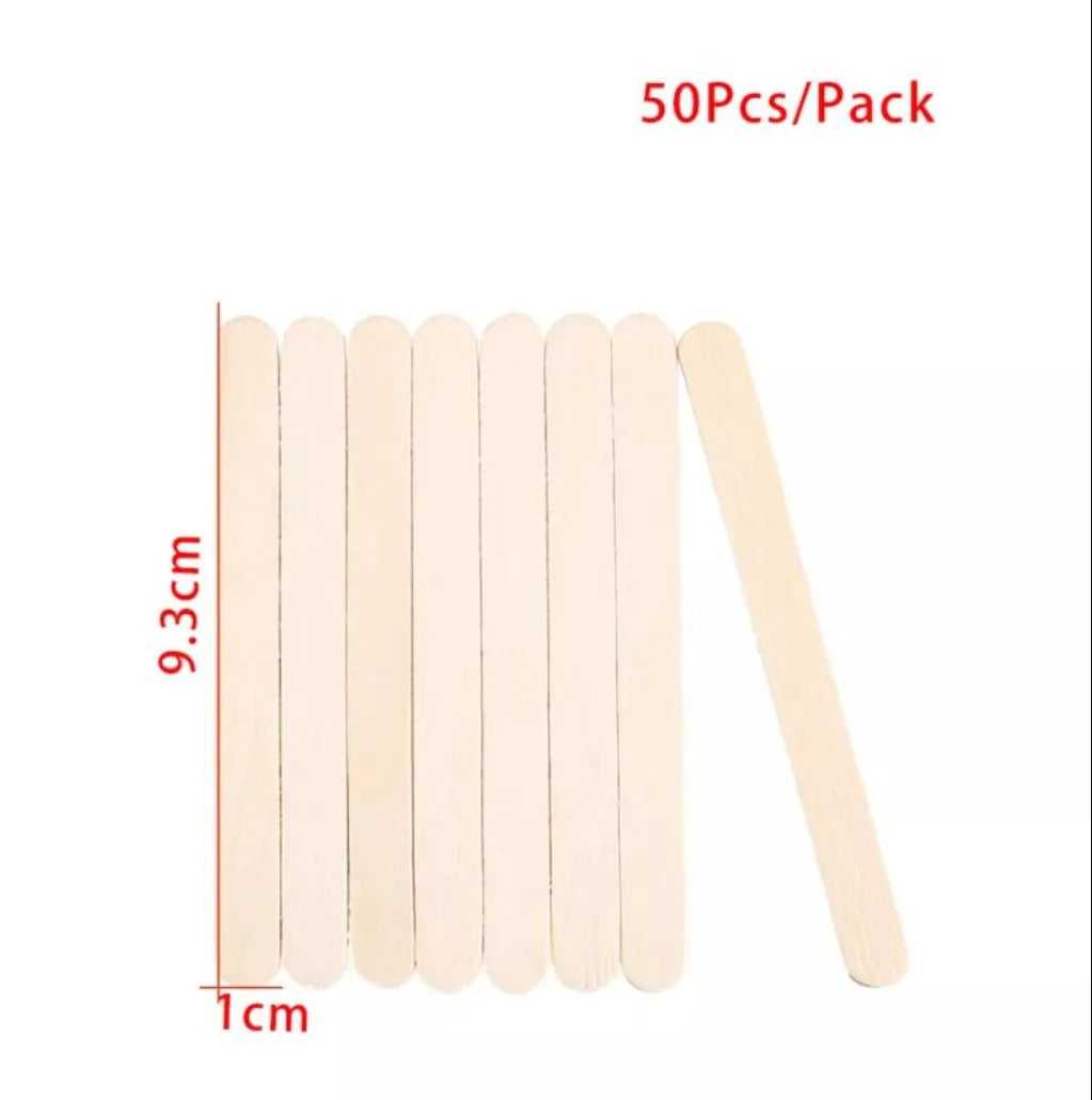 50/100/150PCS Resin Stirring & Popsicle Sticks – DIY Epoxy, Ice Cream, Wood Craft Tools
