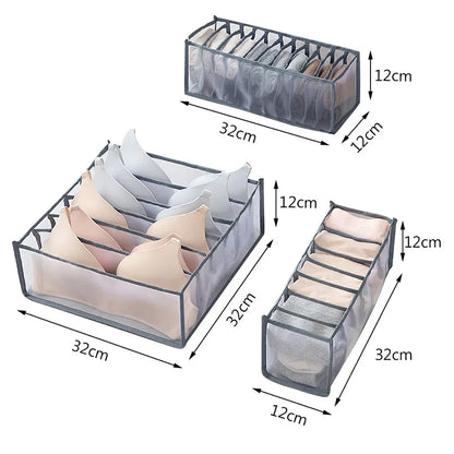 Foldable Closet Organizer for Underwear & Socks — Home Cabinet Divider and Clothes Storage Drawer Box