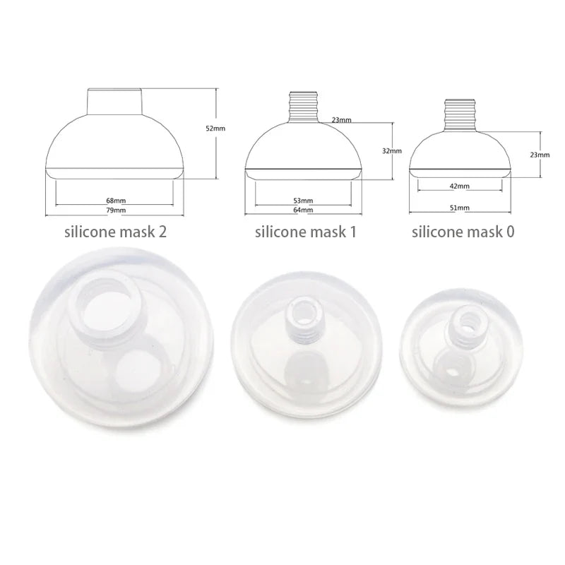 Pet Aerosol Chamber Inhaler — Silicone Mask Spacer for Cats and Dogs