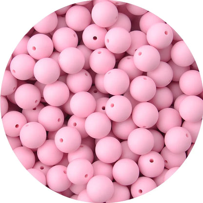LOFCA Silicone Teething Beads - 20pcs 15mm Round Baby Chew Beads for DIY Teether Toys Infant Accessories