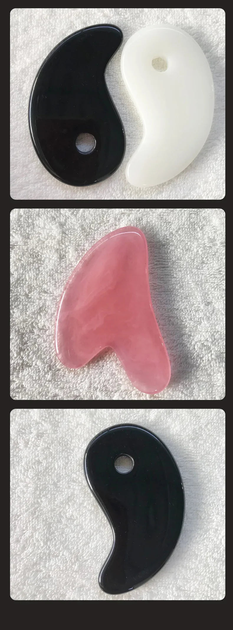 Heart Shape Beeswax Gua Sha Massage Tool – SPA Scraping Face Massager & Acupuncture Guasha Board
