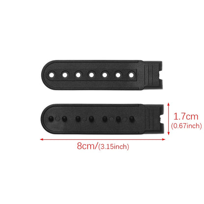 5-Set Snapback Strap Replacement - 7-Hole Adjustable Hat Repair Buckle for Baseball Caps