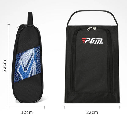 PGM Portable Mini Golf Shoe Bag – Lightweight Nylon Carrier & Golf Ball Holder Pouch with Tee Storage for Sports Accessories