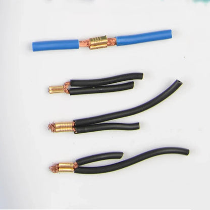 100Pcs U-Shape Copper Ring Terminals - Non-Insulated Car and Motorcycle Cable Wire Butt Splice Crimp Connectors DJ454A/B/C 453 452