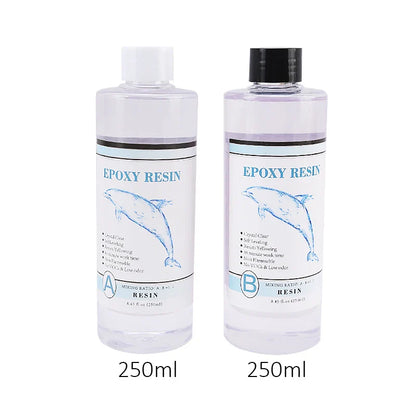 1:1 Clear Epoxy Resin Kit – Crystal Clear 2-Part Casting Resin Set with Measuring Cups, Stir Stick & Silicone Gloves for Art & DIY Crafts