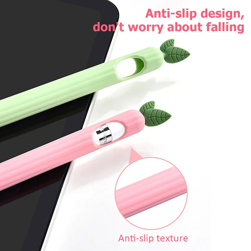 Cute Fruits Silicone Case for Apple Pencil – Protective Cover for 1st and 2nd Generation Apple Pencil – Vegetable-Themed Silicone Cases