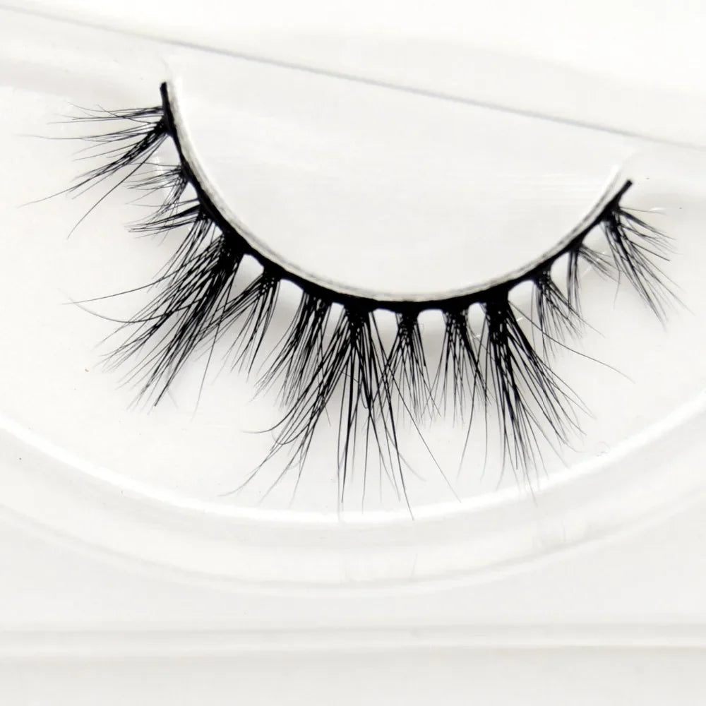 Visofree 3D Mink Eyelashes – Thick Handmade Full Strip Cruelty-Free False Lashes for Makeup M56
