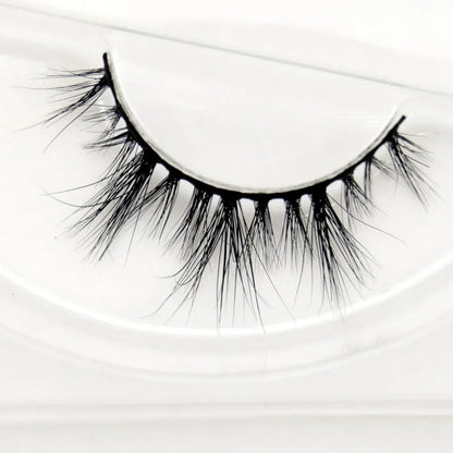 Visofree 3D Mink Eyelashes – Thick Handmade Full Strip Cruelty-Free False Lashes for Makeup M56