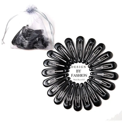 Girls’ Colorful Waterdrop Hairpins — 10/20/30/40PCS Cute Hair Clips & Barrettes Fashion Accessories for Kids