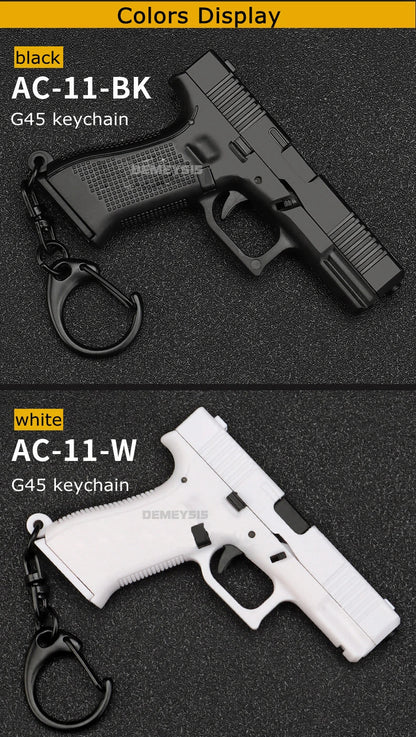 Mini G45 Pistol Keychain – Tactical Gun-Shaped Portable Keyring Toy