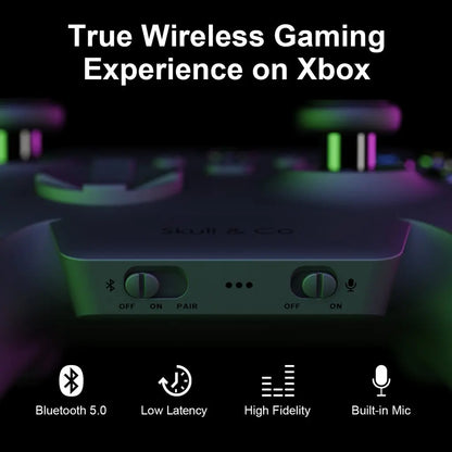 Skull & Co. AudioBox Bluetooth 5.0 Audio Transmitter APTX LL for Xbox Series X/S & One Elite 2 Controller
