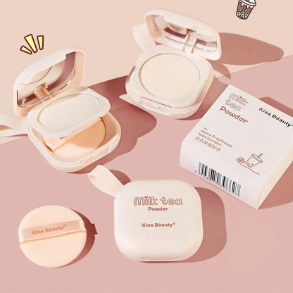 Korean Loose Powder – Full Brightening Concealer, Mineral Face Foundation, Long-Lasting Pressed Compact Makeup Powder