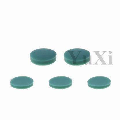 YuXi GBA SP Replacement Kit - Screw Covers & Luminous Dust Plug Rubber Set for Gameboy Advance SP
