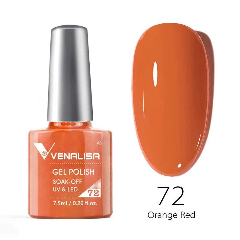 VENALISA 7.5ml HEMA-Free Nail Gel Polish – VIP4 Semi-Permanent Soak-Off UV/LED Gel Varnish, Full Coverage Nail Lacquer
