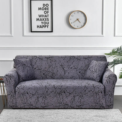 Stretch Sofa Cover - Printed Elastic Slipcover for L-Shaped Corner Couch, Living Room 1/2/3/4 Seat Protector