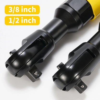 Pneumatic Air Ratchet Wrench — Adjustable Torque Spanner with Square Drive Straight Shank, Professional Tool 1/4", 3/8", 1/2"