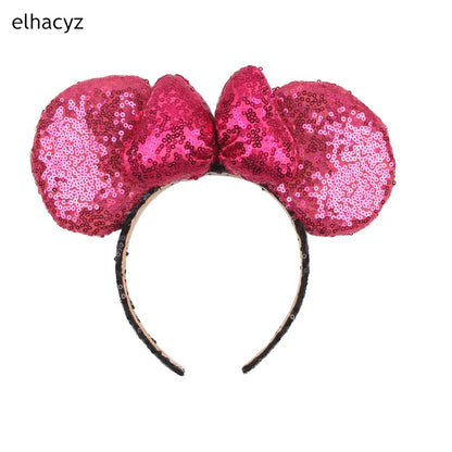 Big Classic Polka Dot Bow Minnie Mouse Ears Headband – Festival & Party Hairband for Women & Girls, Disney Trip Accessories