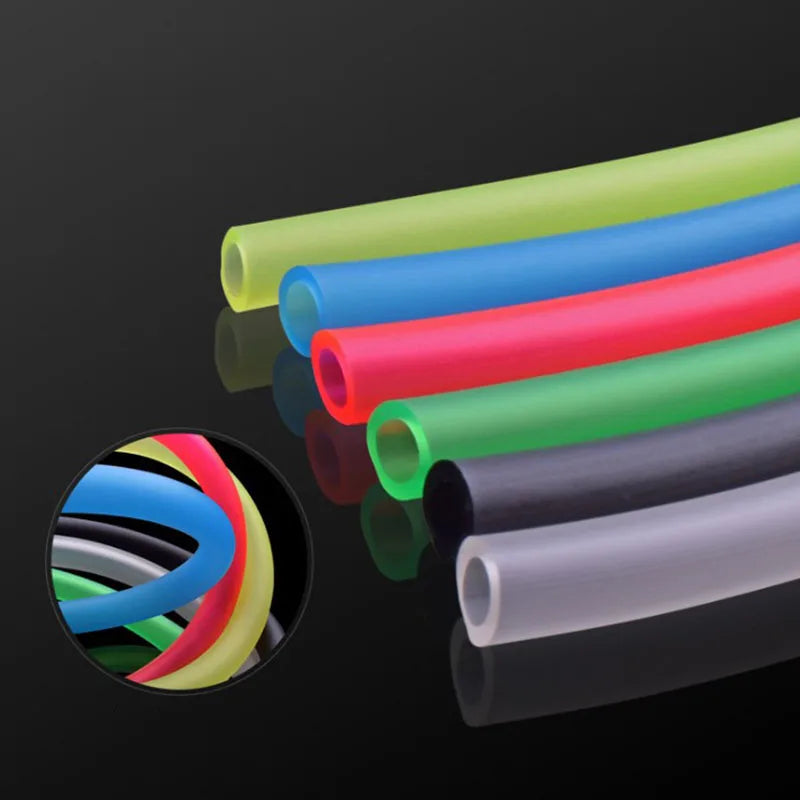 Silicon Aquarium Oxygen Pump Hose - 4x6mm, 1m/3m/5m/10m, Food Grade Tube for Fish Tank & Pond
