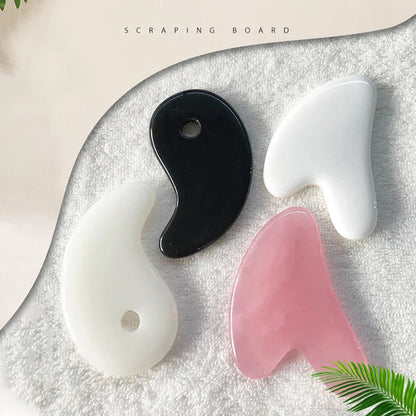Heart Shape Beeswax Gua Sha Massage Tool – SPA Scraping Face Massager & Acupuncture Guasha Board