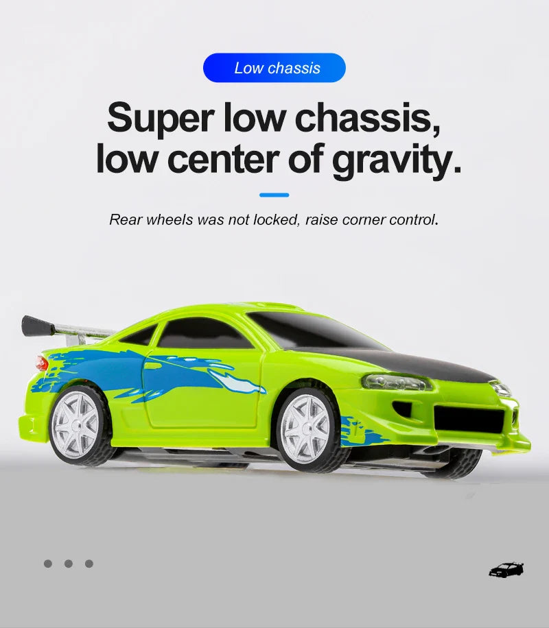 Turbo Racing 1:76 RC Drift Car | C64/C72/C73/C74 with Gyro & Full Remote Control for Kids & Adults