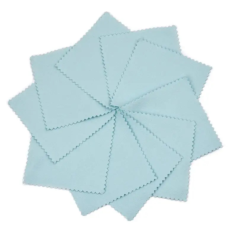 Silver Polishing Cloth – 8x8cm Reusable Jewelry Cleaning Wipes (10/50PCS) Anti-Tarnish