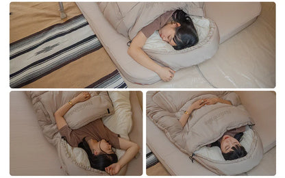 Naturehike PS300 Cotton Sleeping Bag – Wearable Winter Sleeping Bag for Hiking, Camping & Travel