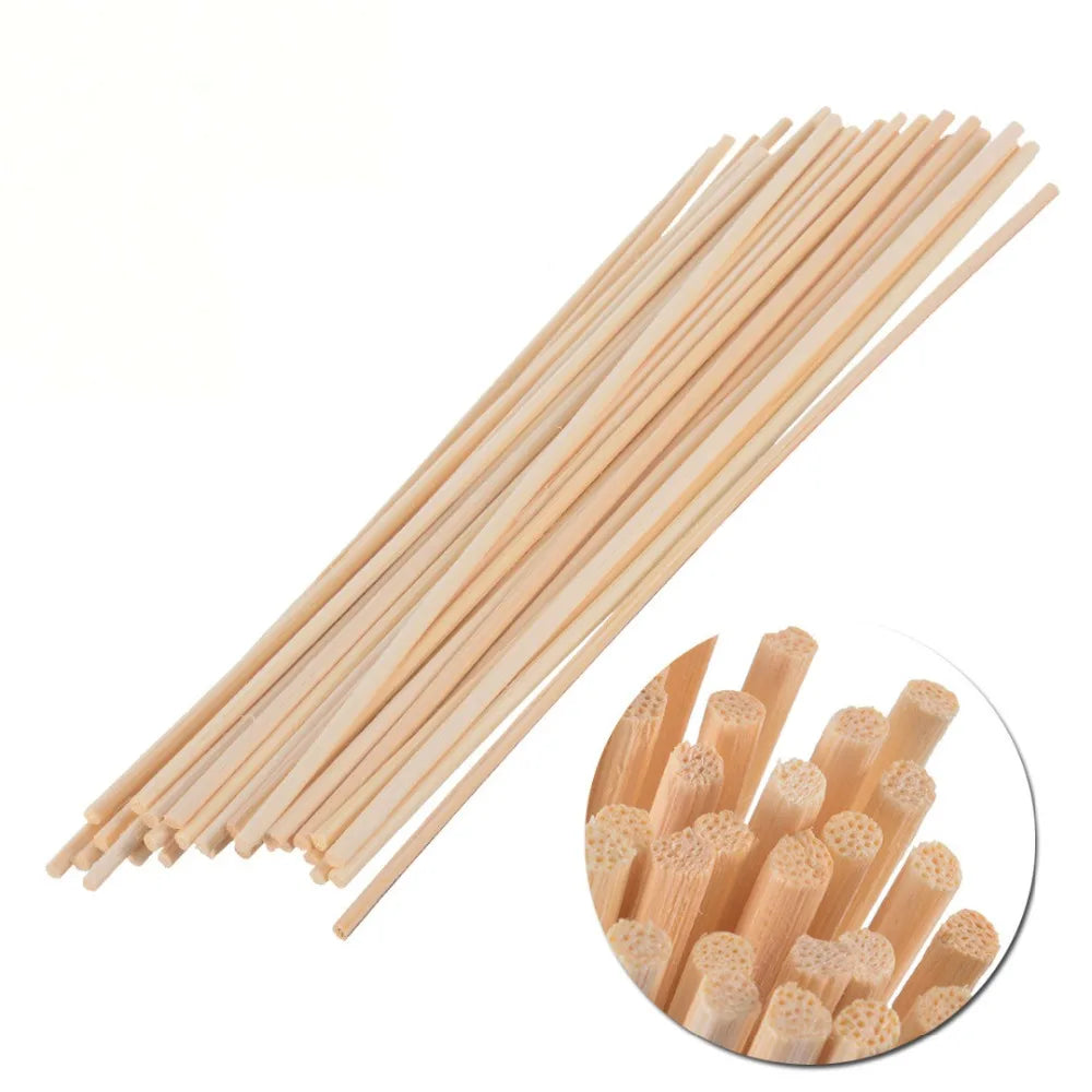 50PCS Aroma Nature Rattan Sticks – Reed Diffuser Sticks for Home Fragrance & Air Freshener, 40/35/30/24/22/19/10cm