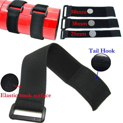 Customizable Elastic Nylon Hook & Loop Cable Ties – Reusable Magic Band Straps with Reverse Buckle Fastener