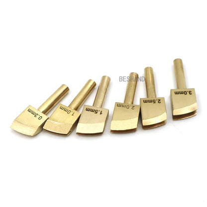 Brass Leather Edge Creaser Set – Soldering Iron Tips & Edging Tools for DIY Leather Craft Polishing & Sealing