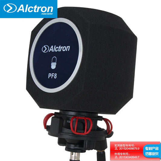 Alctron PF8/PF8 PRO Studio Mic Screen – Acoustic Filter & Pop Filter Mic Cover, Noise Reduction Wind Shield Foam for Recording