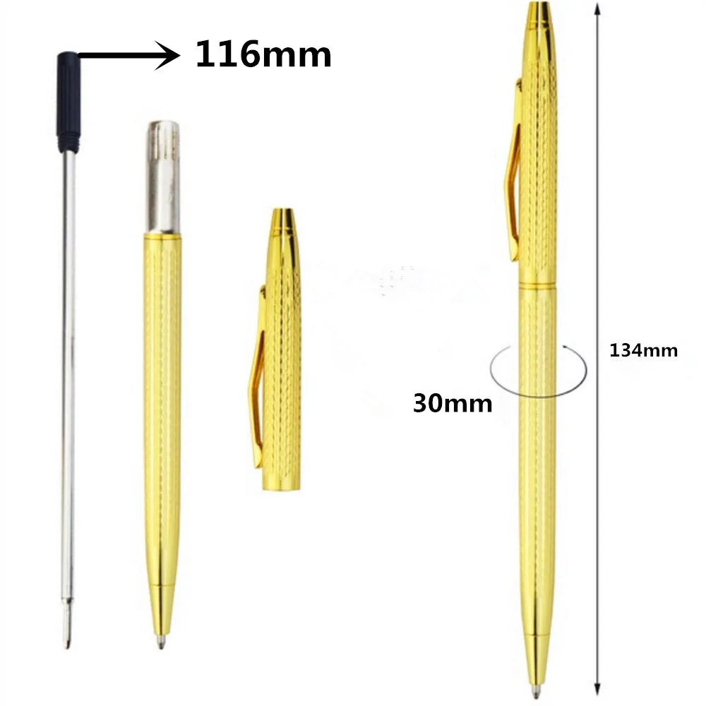 Luxury Model 003 Gold Ballpoint Pen – Premium Color Fine Point Writing Pen for Business, Office & School Stationery
