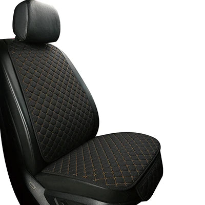 Universal Linen Car Seat Cover Protector Set – Breathable Flax Summer Cushion Pad for Front & Rear Seats Sedan, SUV & Pickup Interior Accessories