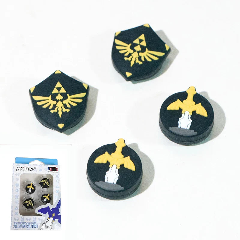 Soft Thumb Stick Grip Caps – Joystick Covers for Switch OLED, NS Lite, Skyward Sword & Monster Hunter Rise Joy-Cons