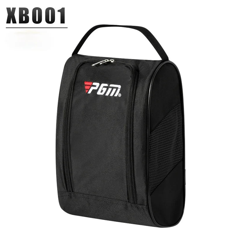 PGM Portable Mini Golf Shoe Bag – Lightweight Nylon Carrier & Golf Ball Holder Pouch with Tee Storage for Sports Accessories