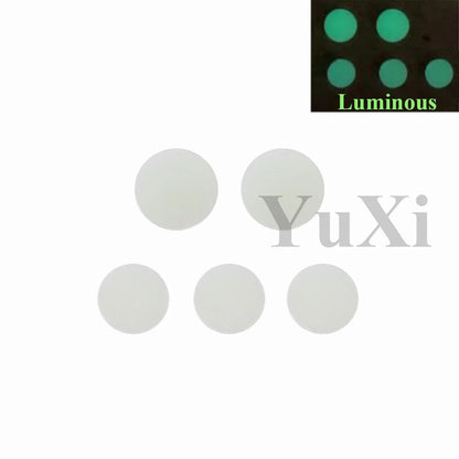 YuXi GBA SP Replacement Kit - Screw Covers & Luminous Dust Plug Rubber Set for Gameboy Advance SP