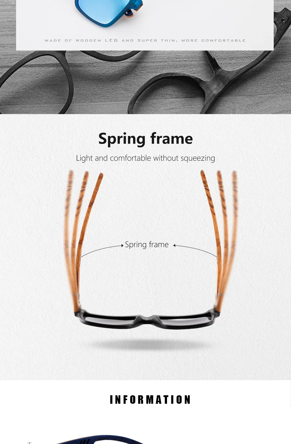HU WOOD Square Polarized Sunglasses for Men — UV400 Fashion Sport & Driving Sun Glasses