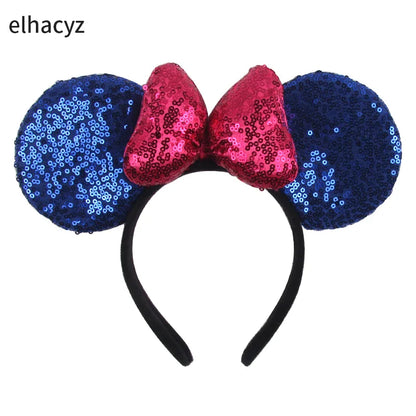 Big Classic Polka Dot Bow Minnie Mouse Ears Headband – Festival & Party Hairband for Women & Girls, Disney Trip Accessories
