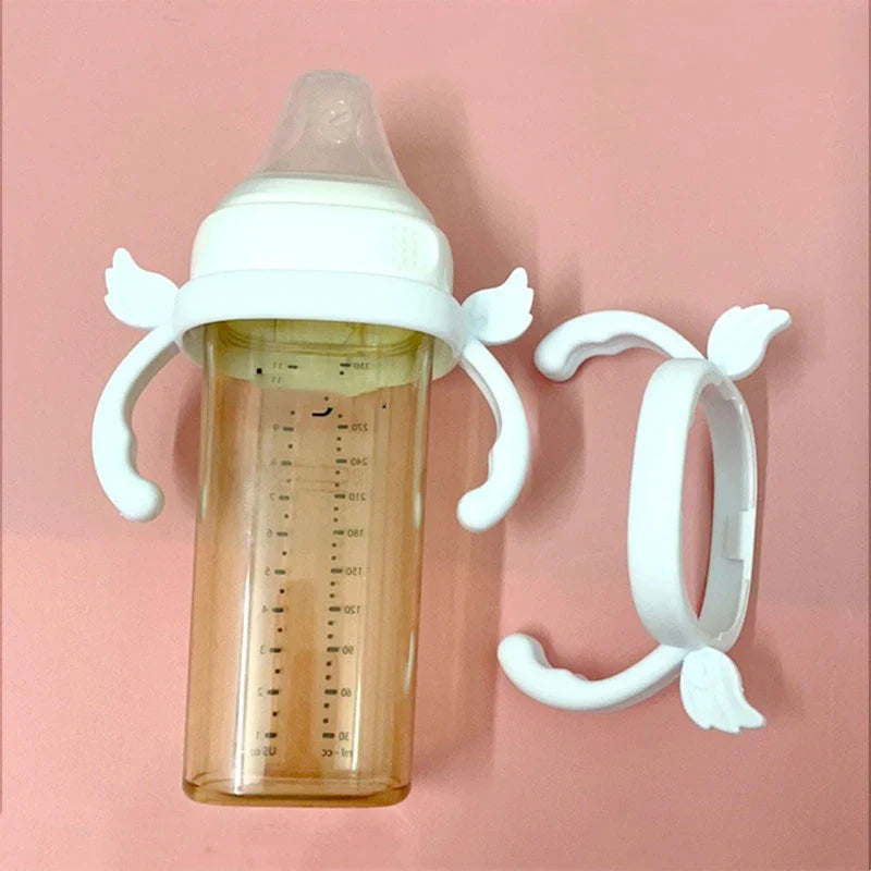 BPA-Free Classic Newborn Bottle Grip Handle – Compatible Silicone Handles for Hegen Bottle, Baby Feeding Accessories