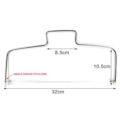 Adjustable Height Cake Cut Slicer: Stainless Steel Device for Cake Decorating - DIY Bakeware Kitchen Cooking Tool