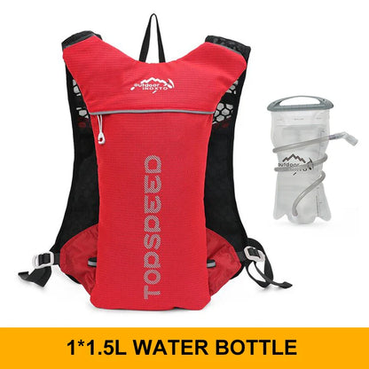 INOXTO 5L Trail Running Backpack - Ultra-Light Hydration Vest for Marathon & Cycling with 1.5L/2L Water Bag