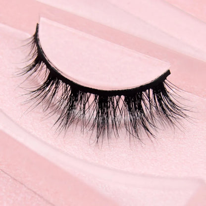 Visofree 3D Mink Eyelashes – Thick Handmade Full Strip Cruelty-Free False Lashes for Makeup M56