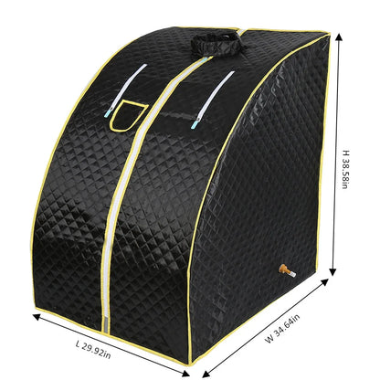 Portable Home Steam Sauna – 4L 2000W Spa Steam Bath Box with Stainless Steel Support, EU Plug