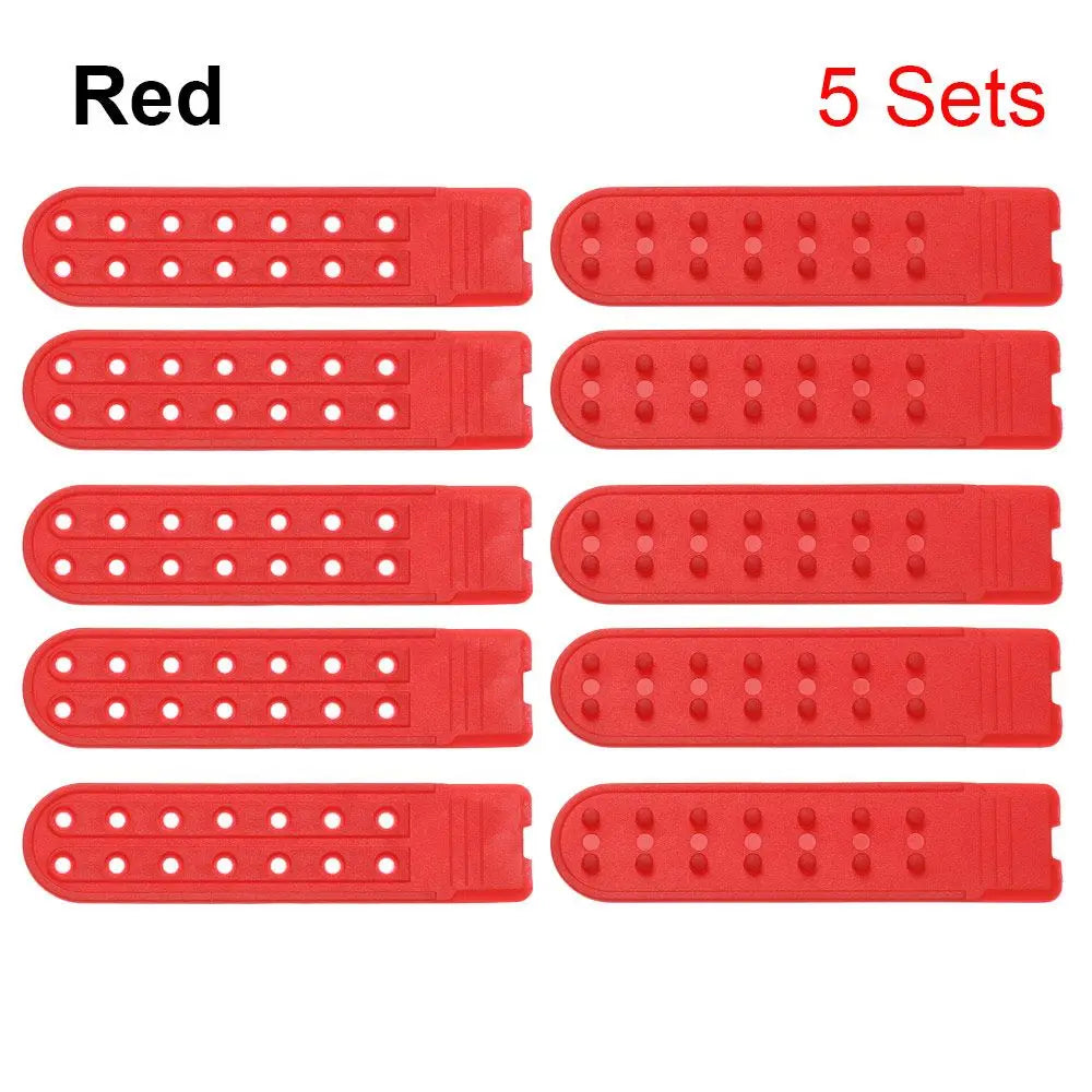 5 Sets Snapback Strap Replacement – 7-Hole Colorful Hat Repair Fastener Buckle Clip Extender for Baseball Caps