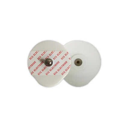 50-Pack Disposable ECG Electrodes — 43×46mm Non-Woven Medical Electrode Pads for EKG Accessories