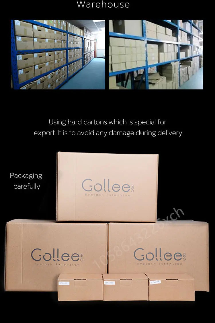 Gollee 0.5s Fast-Drying Eyelash Extension Glue – Waterproof Professional Adhesive for Salon Lashes