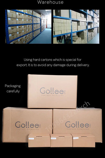 Gollee 0.5s Fast-Drying Eyelash Extension Glue – Waterproof Professional Adhesive for Salon Lashes